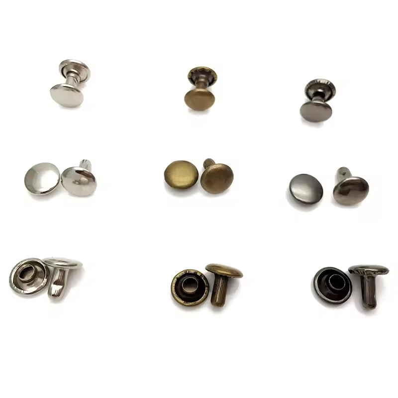 Wholesale Metal Copper Double Cap Garment Rivets for Leather