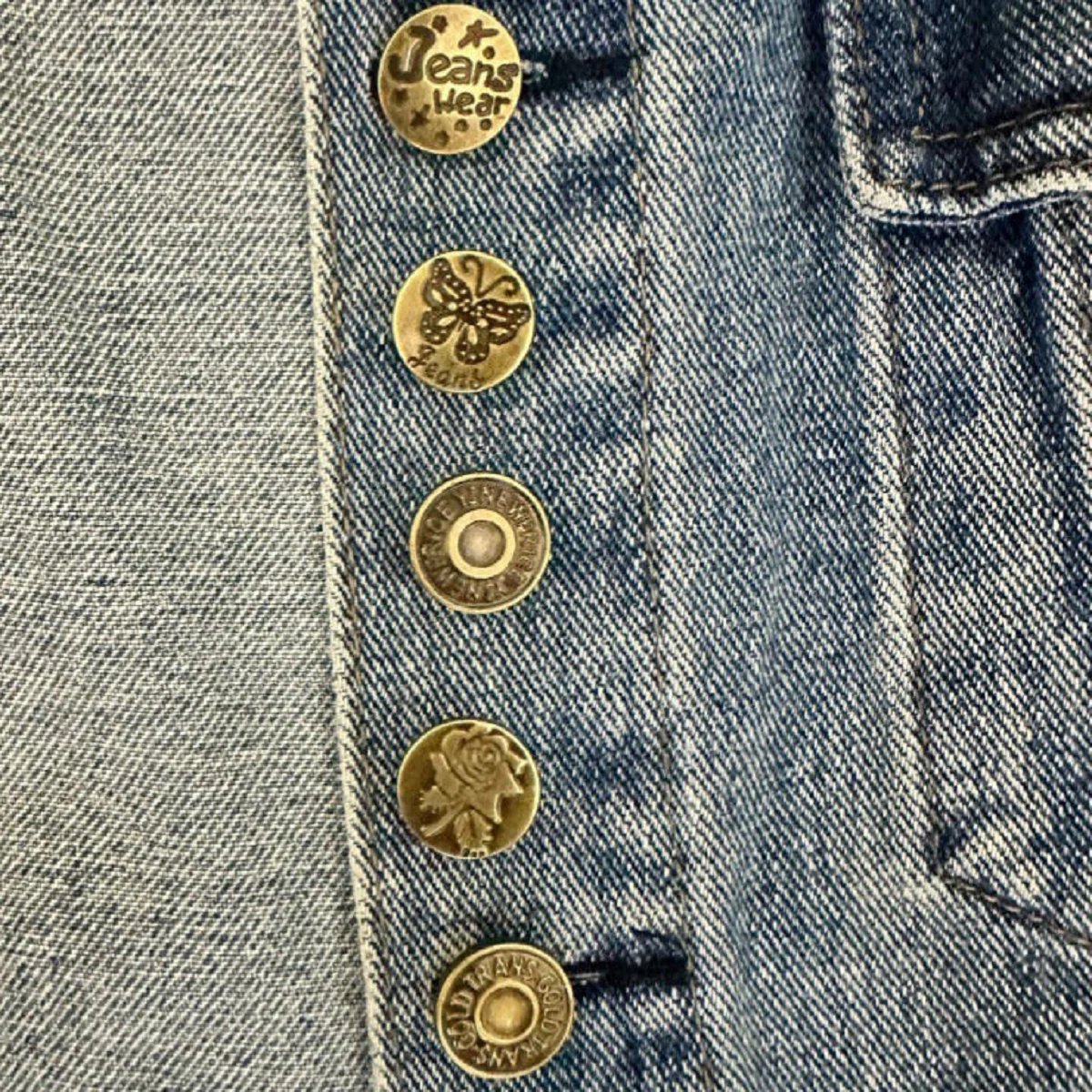Washable Custom Jeans Rivet Engraved Logo Stainless Steel Jeans Buttons for Denim Clothes