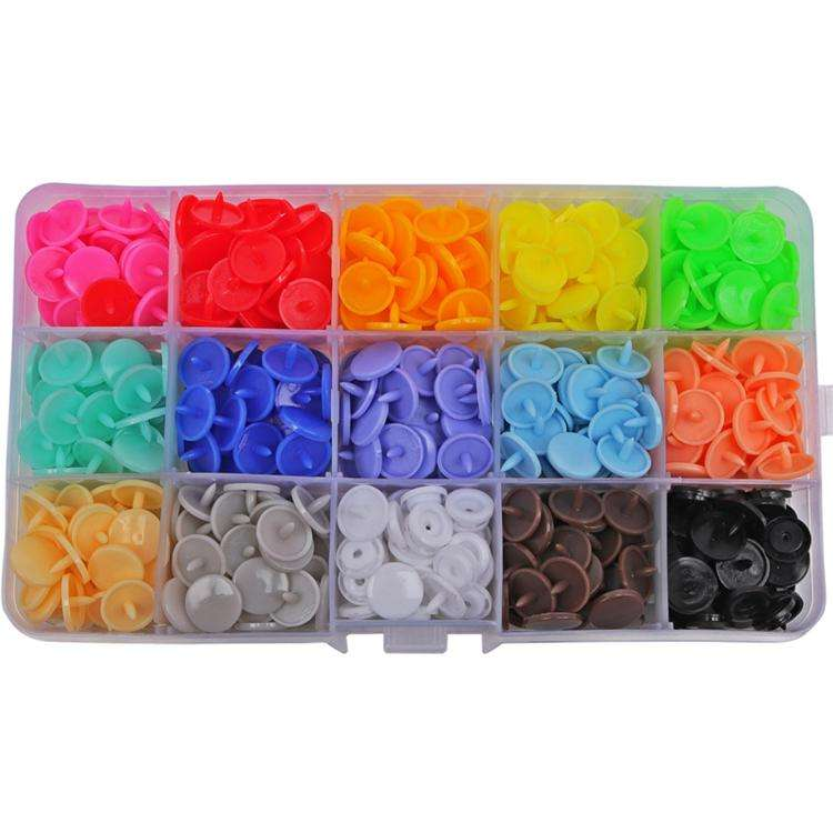 T5 T8 Fancy Colorful Plastic 4 Parts Stock Children Resin Customized Moulding Round Baby Clothes Bags Towel Fastener Snap Button