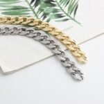High Quality Wholesale NK 15mm Aluminum Chains Purse Strap Chunky Gold Thick Chain Eco-friendly Customizable Safety Small