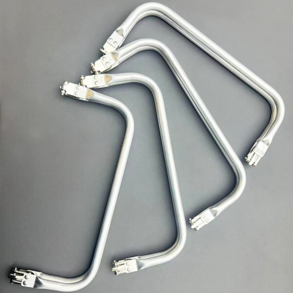 Wholesale 20/22/25/30cm Aluminum Tube Smooth Bracket Bag Handle Handbag Sewing Accessories Wallet Frame