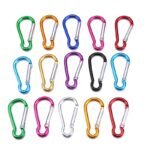 Outdoor Metal Mountain-Climbing Water Bottle Zinc Alloy Buckle Calabash Shape Carabiners Custom Logo Letterpress Printed Durable