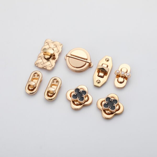 Customised Bag Locks Design Handbag Turn Twist Lock Metal Hardware for Bags and Luggage Purse Lock