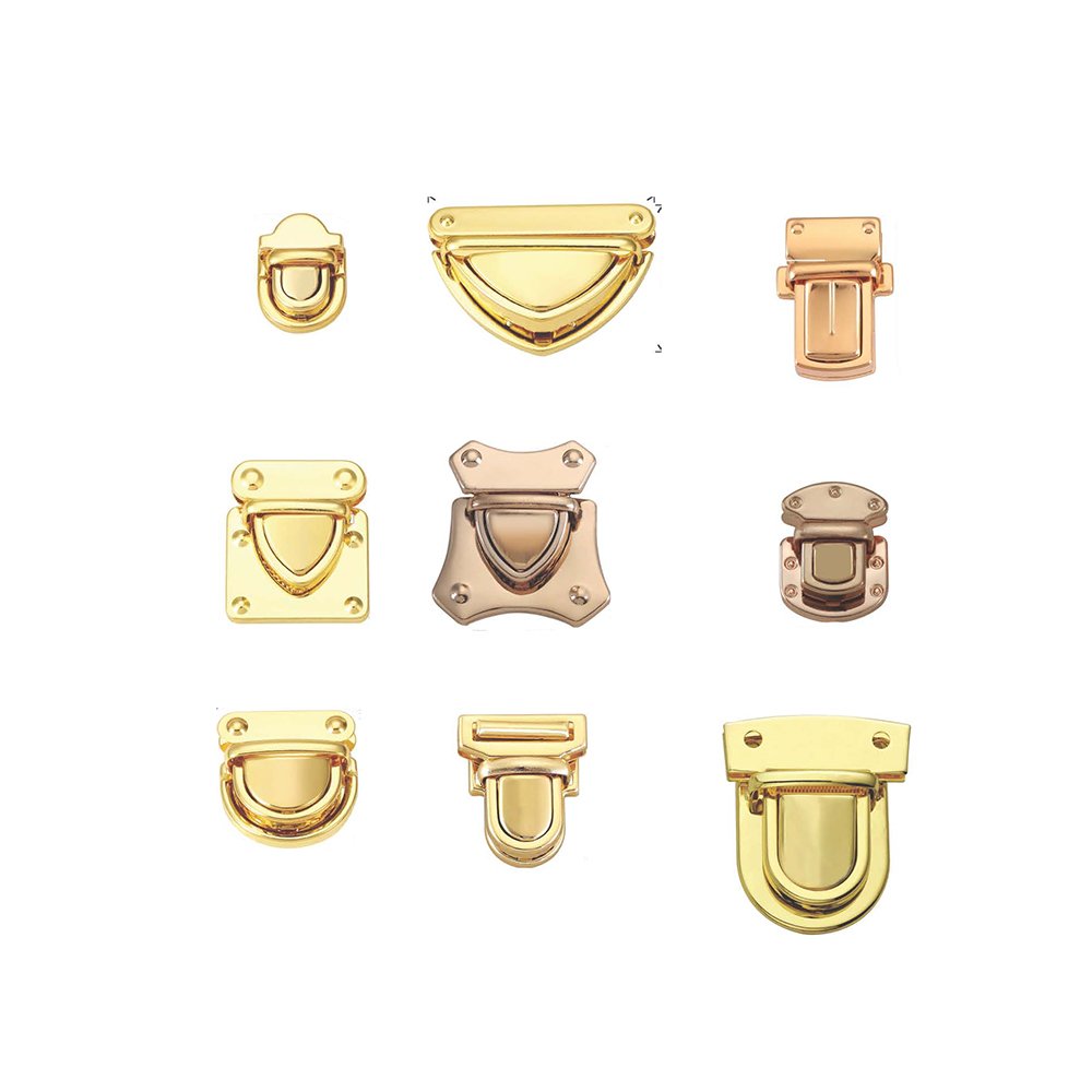 Wholesale Bag Lock Buckle Metal Accessories Twist Lock Clasp for Bag Handbag