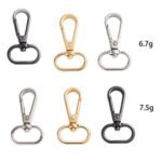 Metal Swivel Key Chain Hooks Clasps Lightweight Clips Lobster for Shoulder Strap Belt Clasp Bag Accessories