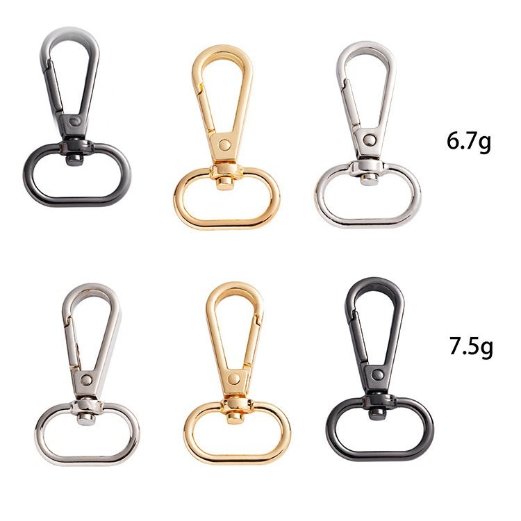 Metal Swivel Key Chain Hooks Clasps Lightweight Clips Lobster for Shoulder Strap Belt Clasp Bag Accessories