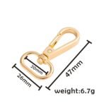 Metal Swivel Key Chain Hooks Clasps Lightweight Clips Lobster for Shoulder Strap Belt Clasp Bag Accessories