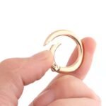 Cheap Custom Metal Spring O Rings Circle Snap Clip Hook Spring Buckles Clasp for Bag Zinc Alloy Ring for Bag