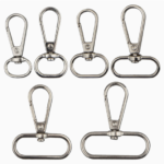 High-End Zinc Alloy Fish Mouth Clip Buckle, Luggage Hardware Webbing Hook for Bags & Key Chains