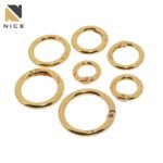 Cheap Custom Metal Spring O Rings Circle Snap Clip Hook Spring Buckles Clasp for Bag Zinc Alloy Ring for Bag
