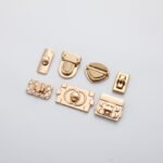 Luxury Handbag Accessories Metal Twist Bag Lock Flower Heart Shape Shape Turn Lock for Purse Bag