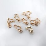 Gold Plated Swivel Keychain Clasps Zinc Alloy Snap Hooks in Assorted Shapes for DIY Jewelry Making Bag Charm Accessories