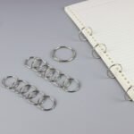 Wholesale 2025 Fashionable Metal Calendar Rings 25mm/30mm Open Book Binder Rust-Proof Keychain Loops for DIY Planners/Albums