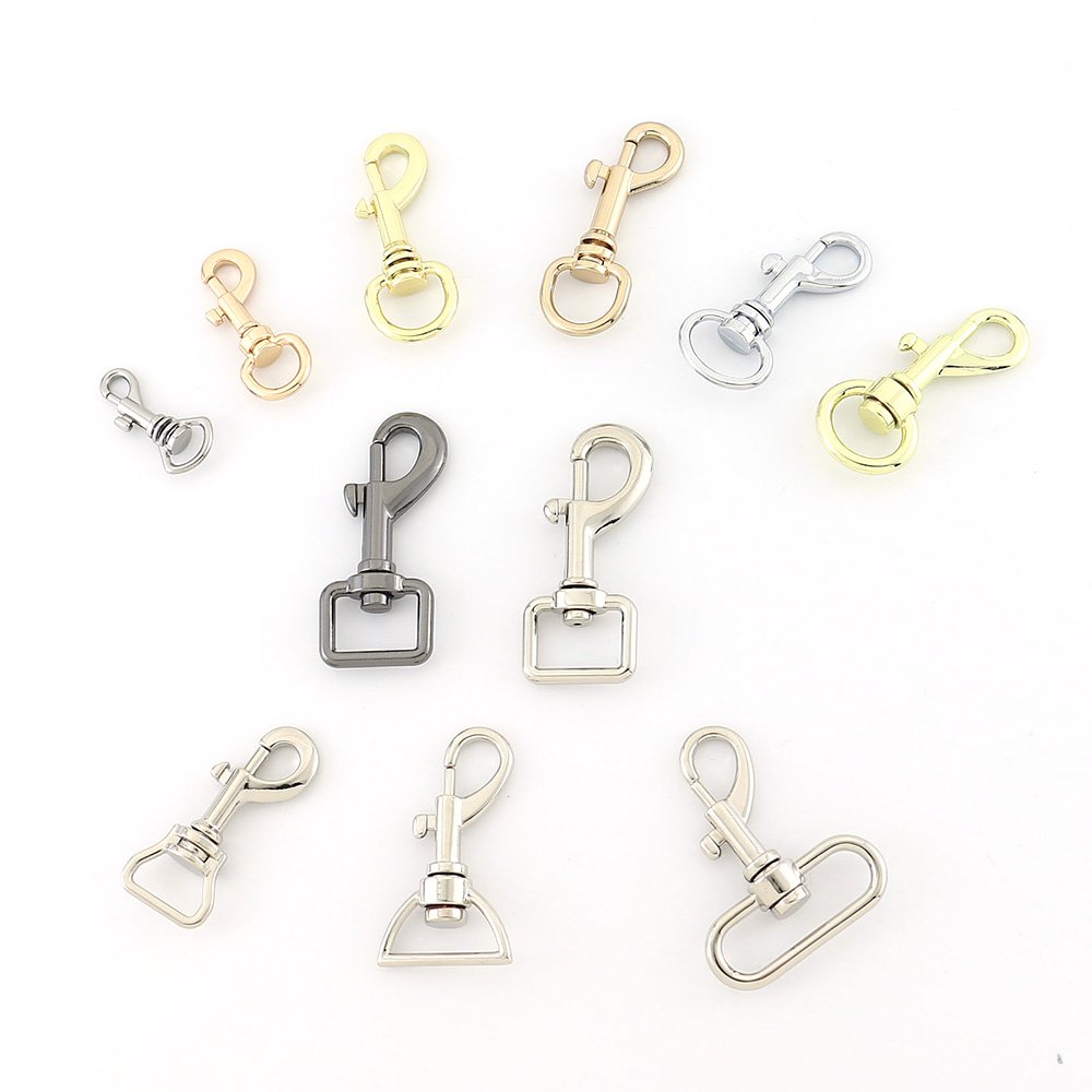 Manufacturer Wholesale Bag Accessories Hardware Alloy Handbag Swivel Snap Hook Clasp Metal Snap Hook Buckle