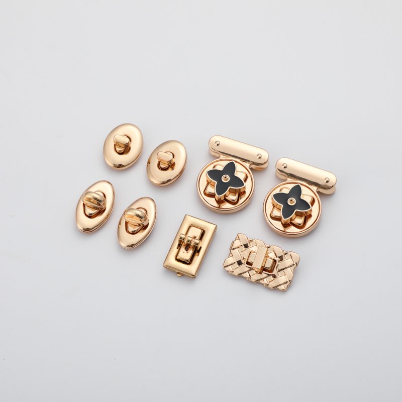 Customised Bag Locks Design Handbag Turn Twist Lock Metal Hardware for Bags and Luggage Purse Lock
