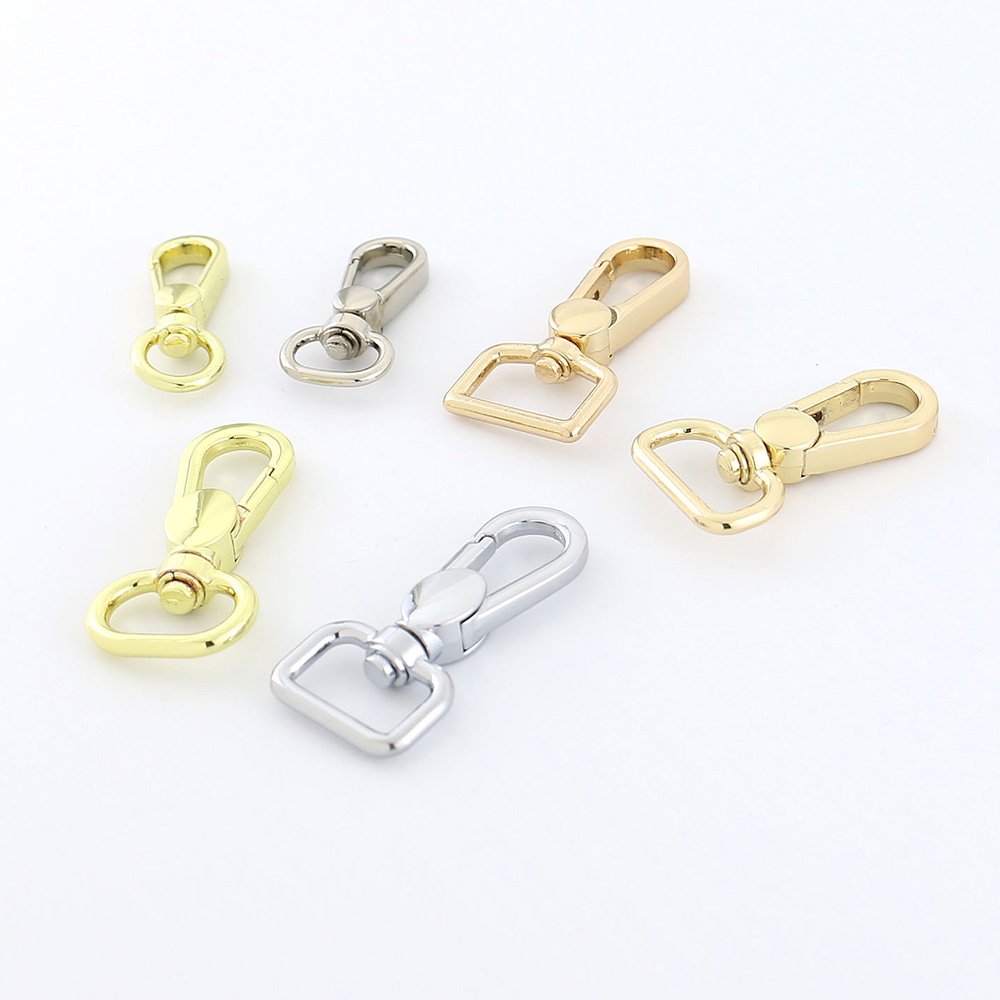 Manufacturer Wholesale Bag Accessories Hardware Alloy Handbag Swivel Snap Hook Clasp Metal Snap Hook Buckle