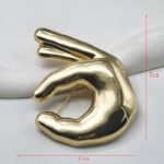 UCHARMD Metal Buttons Brooch for Underwear Floral Gold Cover Cufflinks Irregular Shapes Sun Design BT079