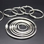 Wholesale 2025 Fashionable Metal Calendar Rings 25mm/30mm Open Book Binder Rust-Proof Keychain Loops for DIY Planners/Albums