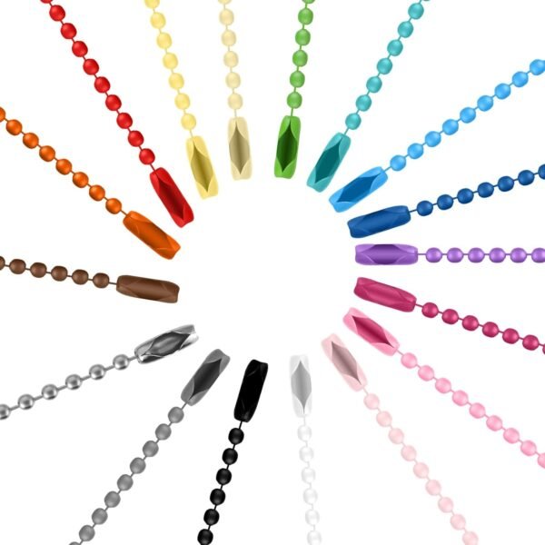 Factory Price Wholesale Color Paint 2.4 * 100mm Bead Chain Ball Bead Chain