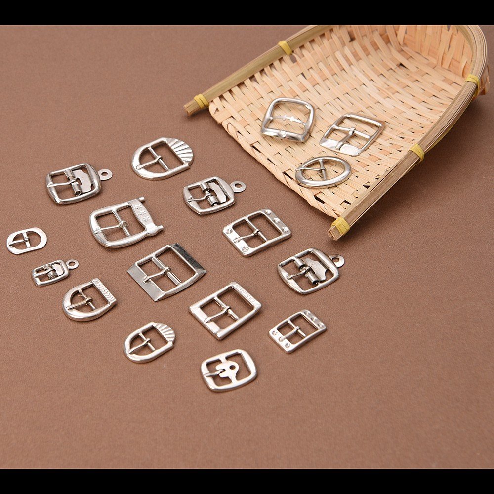 Factory Custom Metallic Single Prong Pin Shoes Buckles Steel Buckle for Shoes