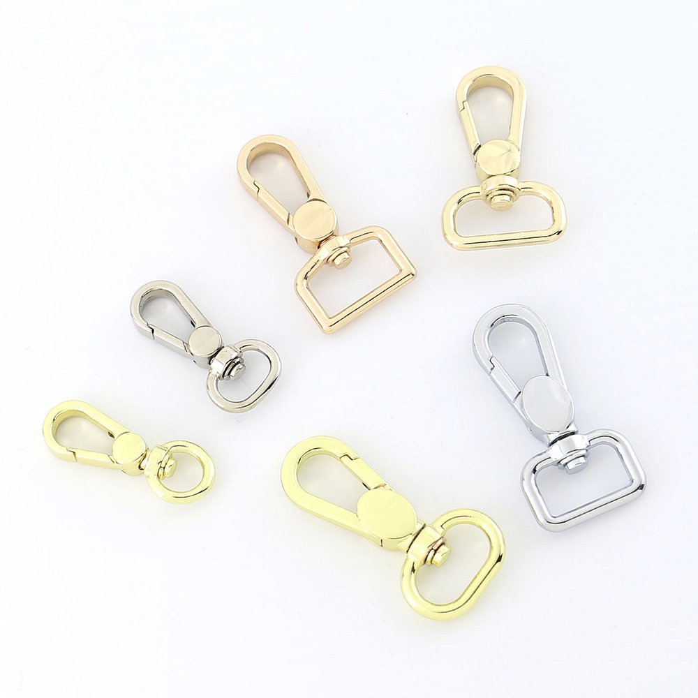Manufacturer Wholesale Bag Accessories Hardware Alloy Handbag Swivel Snap Hook Clasp Metal Snap Hook Buckle