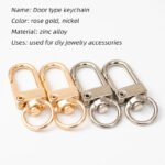 Fashion Metal Keychain with Hanging Buckle Convenient and Beautiful Hook for Door Type Jewelry Accessories