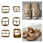 Multiple Style 26mm Exquisite Zinc Alloy Shoe Buckles Customized Logo for Costumes Shoes Pants Bags