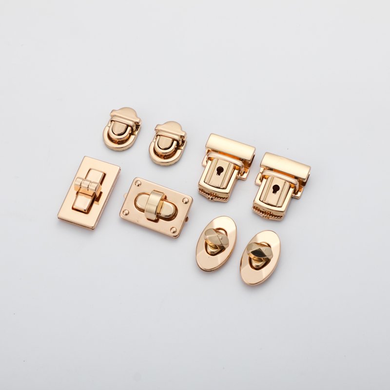 Customised Bag Locks Design Handbag Turn Twist Lock Metal Hardware for Bags and Luggage Purse Lock