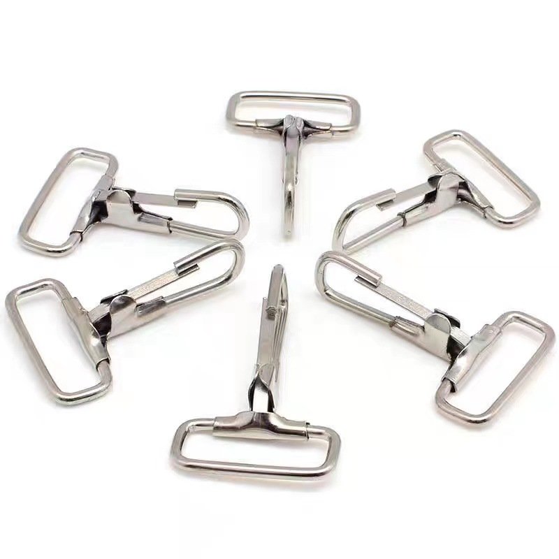Bag Hardware Accessories 20/25/32/38/50 mm Metal Iron Wire Strap Snap Hook Dog Buckle
