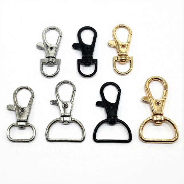 High-End Zinc Alloy Fish Mouth Clip Buckle, Luggage Hardware Webbing Hook for Bags & Key Chains