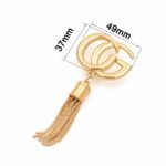 Hot Sales Hanging logo Fashion Handbag Accessories Metal Tassels for Making Purses