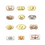 Wholesale Bag Lock Buckle Metal Accessories Twist Lock Clasp for Bag Handbag