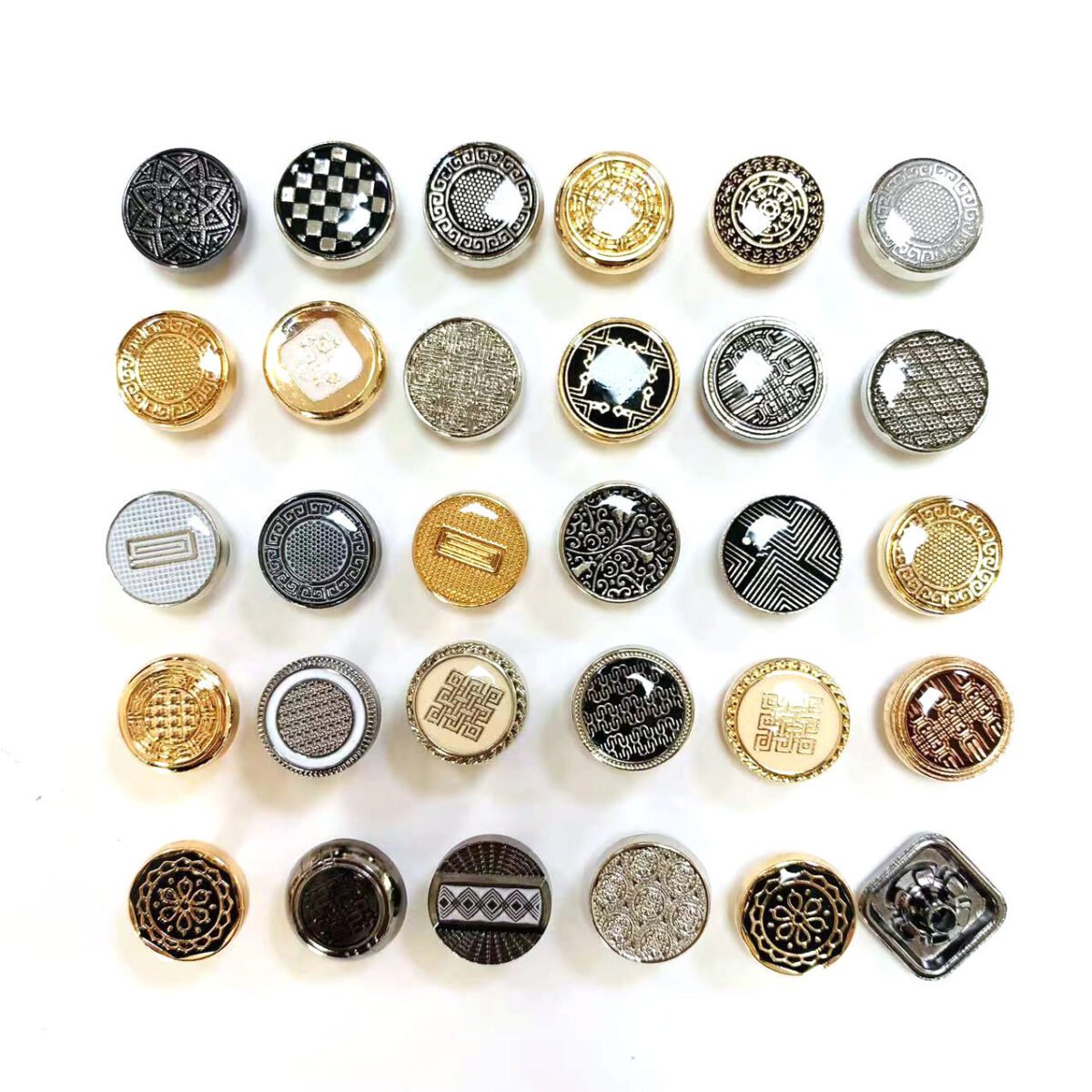 Wholesale  Metal Button Cap Arab Thobe Snap Buttons for Men Clothes