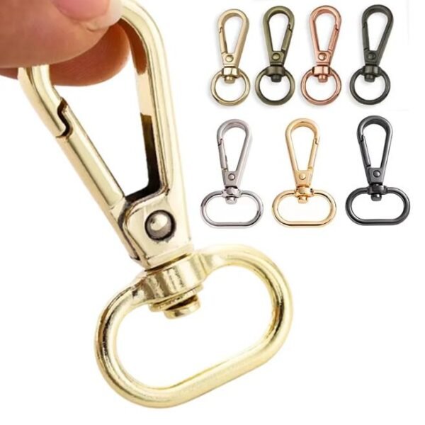 Metal Swivel Key Chain Hooks Clasps Lightweight Clips Lobster for Shoulder Strap Belt Clasp Bag Accessories