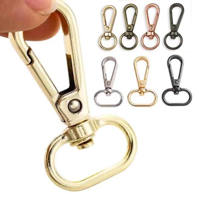 Metal Swivel Key Chain Hooks Clasps Lightweight Clips Lobster for Shoulder Strap Belt Clasp Bag Accessories