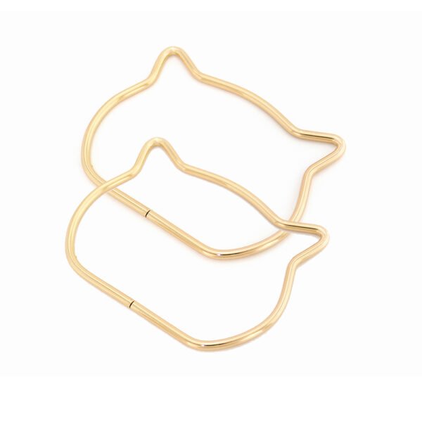 Bag Hardware Accessories Custom Shape Metal Bag Purse Handle for Handbags