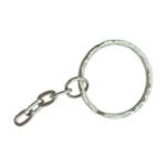 Simple Cheap Promotional 25MM Round Iron Metal Keychains Keychain Accessories With Chain
