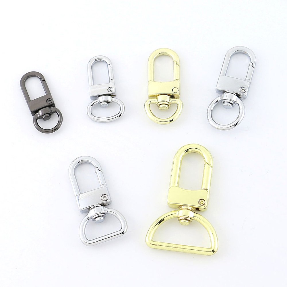 Manufacturer Wholesale Bag Accessories Hardware Alloy Handbag Swivel Snap Hook Clasp Metal Snap Hook Buckle