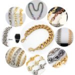 120cm Chunky Big Acrylic Plastic Resin Pearl Luxury Safety Small Bag Chain Strap Accessories Gold Purse Handbag