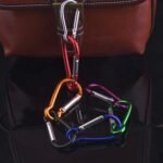 Outdoor Metal Mountain-Climbing Water Bottle Zinc Alloy Buckle Calabash Shape Carabiners Custom Logo Letterpress Printed Durable