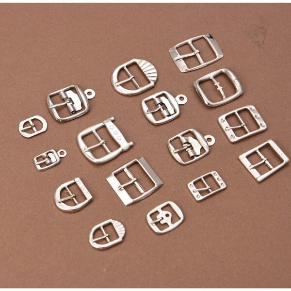 Factory Custom Metallic Single Prong Pin Shoes Buckles Steel Buckle for Shoes