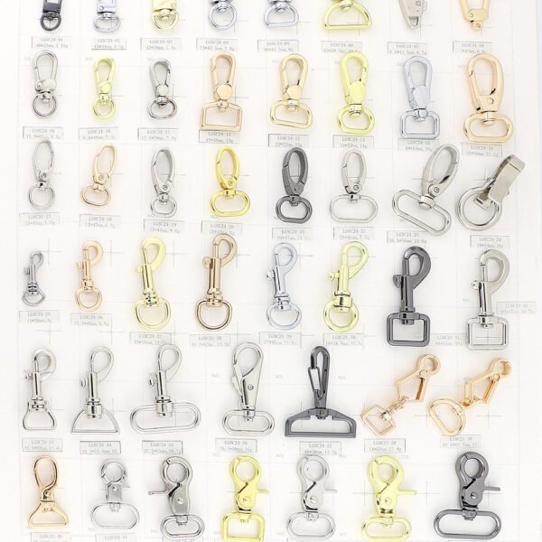 Manufacturer Wholesale Bag Accessories Hardware Alloy Handbag Swivel Snap Hook Clasp Metal Snap Hook Buckle