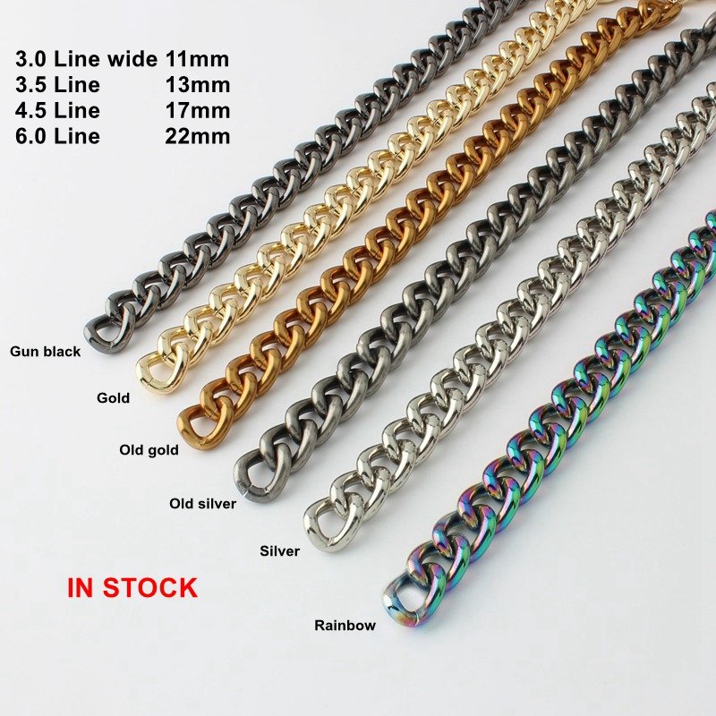 120cm Chunky Big Acrylic Plastic Resin Pearl Luxury Safety Small Bag Chain Strap Accessories Gold Purse Handbag