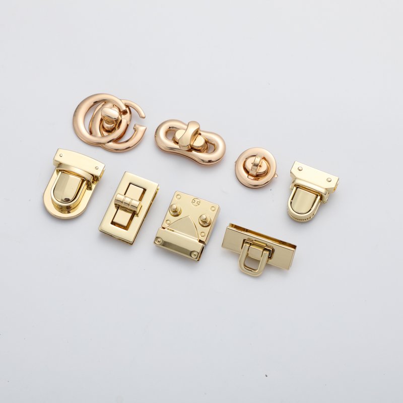 Luxury Handbag Accessories Metal Twist Bag Lock Flower Heart Shape Shape Turn Lock for Purse Bag