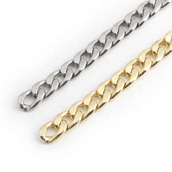 High Quality Wholesale NK 15mm Aluminum Chains Purse Strap Chunky Gold Thick Chain Eco-friendly Customizable Safety Small