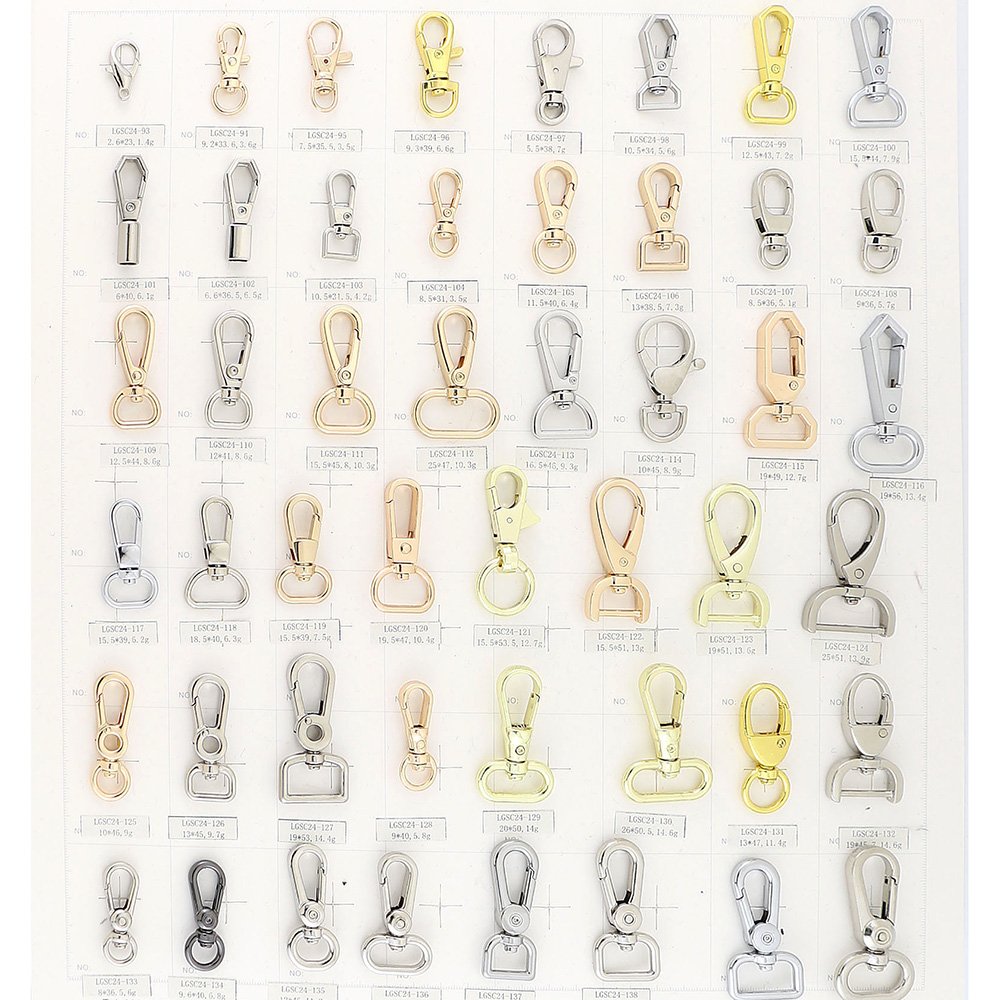 Manufacturer Wholesale Bag Accessories Hardware Alloy Handbag Swivel Snap Hook Clasp Metal Snap Hook Buckle