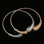 Factory High Quality Eco-Friendly Nickel-Free Durable Metal Open Collarbone Necklace Geometric Rigid Cuff Choker Bulk Zinc Alloy