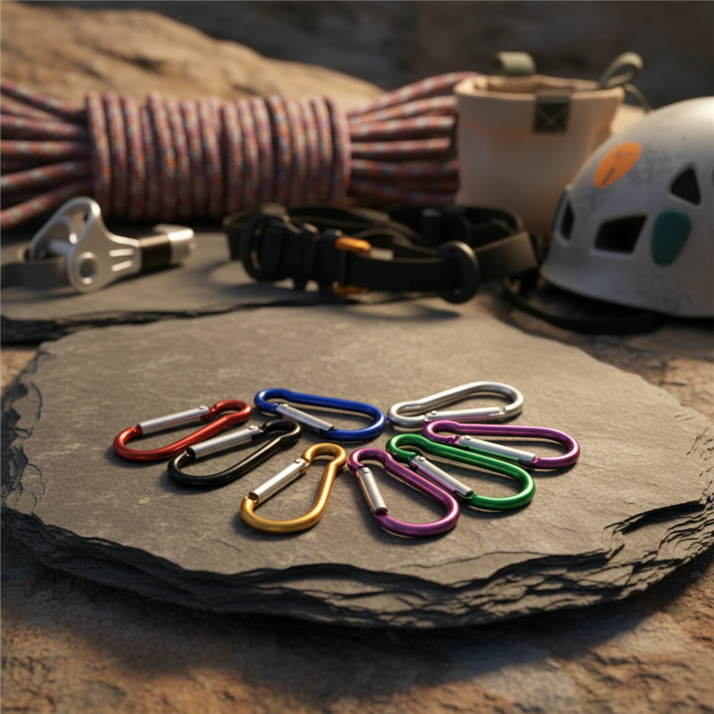 Outdoor Metal Mountain-Climbing Water Bottle Zinc Alloy Buckle Calabash Shape Carabiners Custom Logo Letterpress Printed Durable