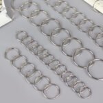 Wholesale 2025 Fashionable Metal Calendar Rings 25mm/30mm Open Book Binder Rust-Proof Keychain Loops for DIY Planners/Albums