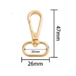 Metal Swivel Key Chain Hooks Clasps Lightweight Clips Lobster for Shoulder Strap Belt Clasp Bag Accessories